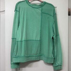 Zyia Active Green Patchwork Long Sleeve